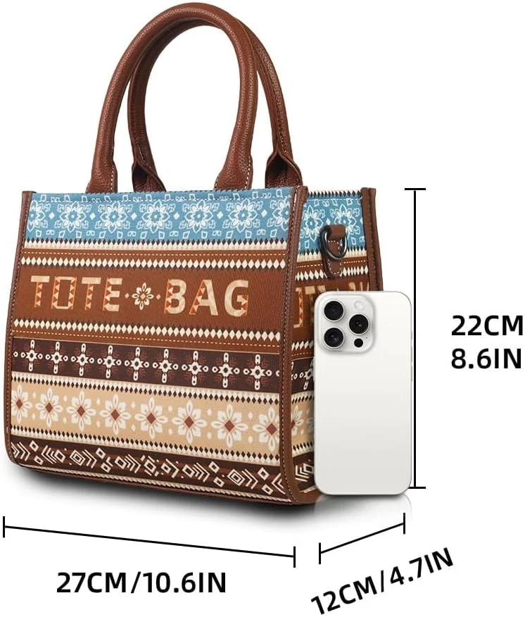 کیف دستی زنانه Azonee، کیف بزرگ مسافرتی، کیف دوشی به سبک بوهو قدیمی با کیف پول ست، کیف کار چند منظوره برای زنان
