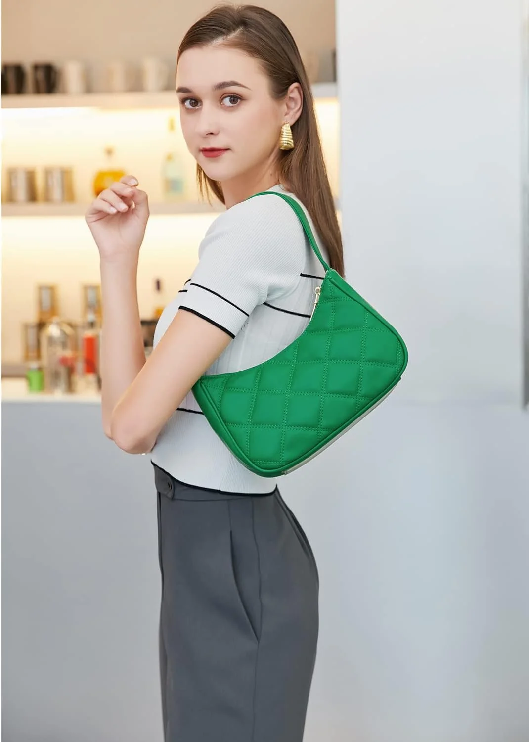 کیف دوشی زنانه، کیف دستی کوچک و زیبا با بست زیپی