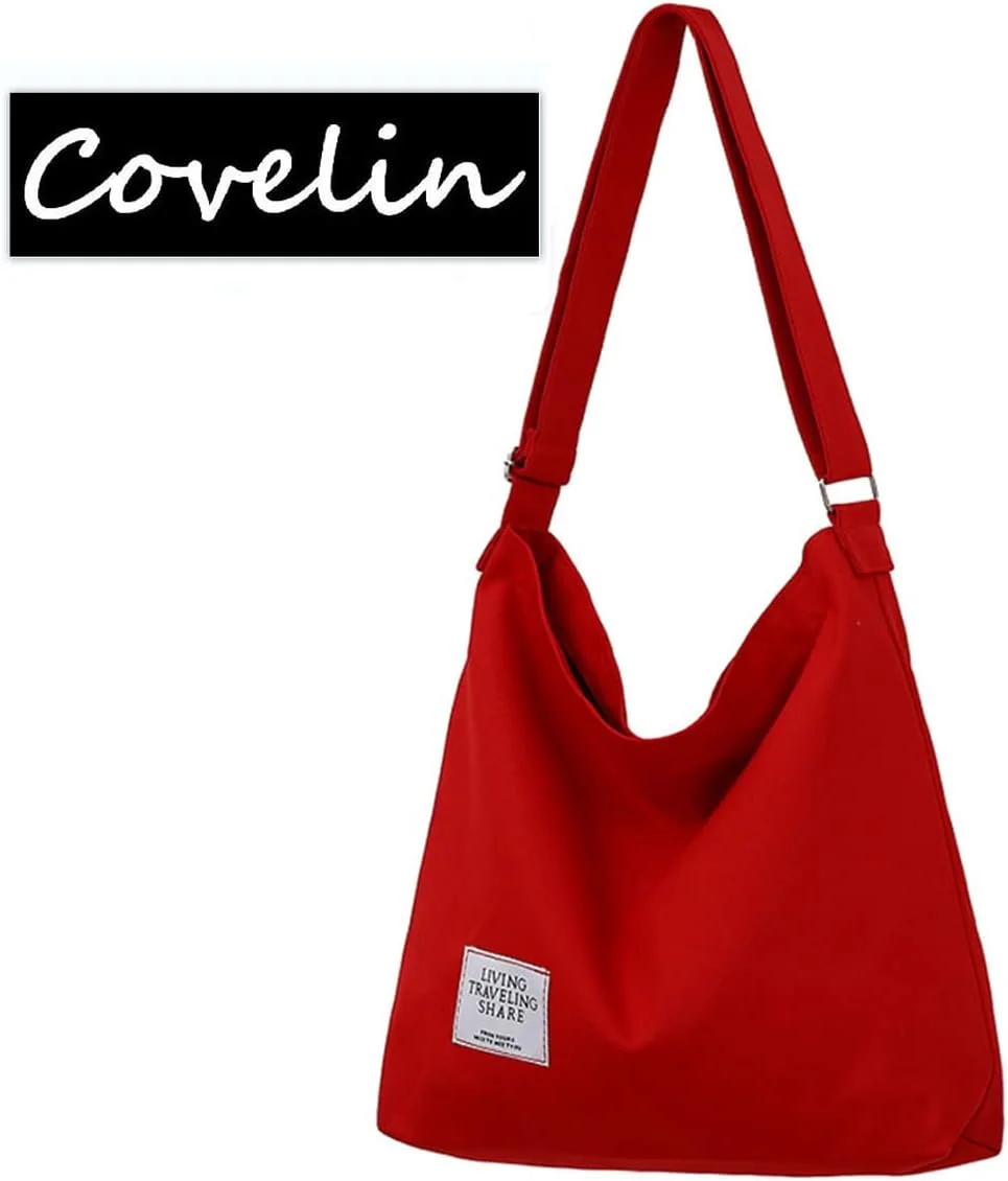 کیف دوشی زنانه برزنتی بزرگ سایز Covelin مدل Hobo، کیف دستی روزمره