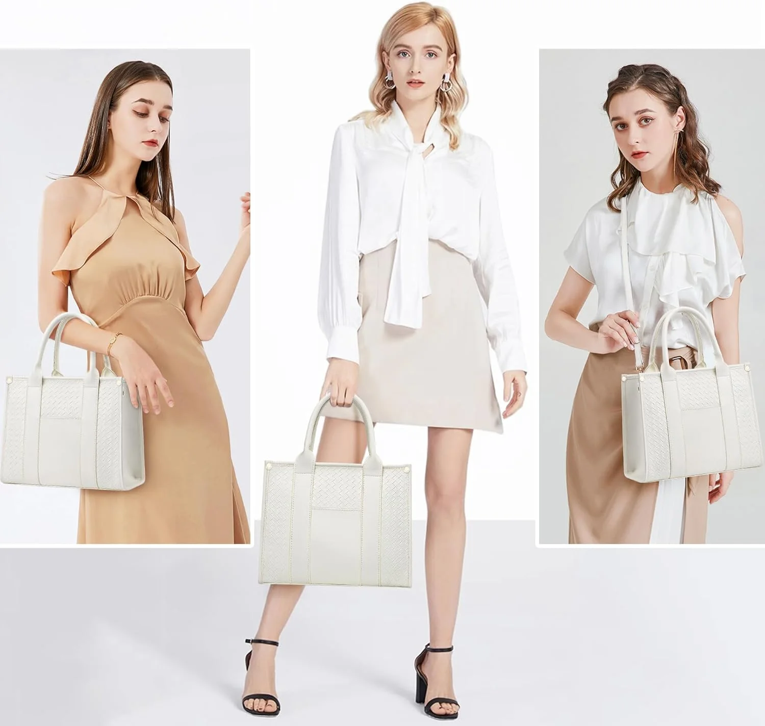 کیف دستی زنانه دوشی، کیف های دستی چرمی PU با دسته بالایی و زیپ