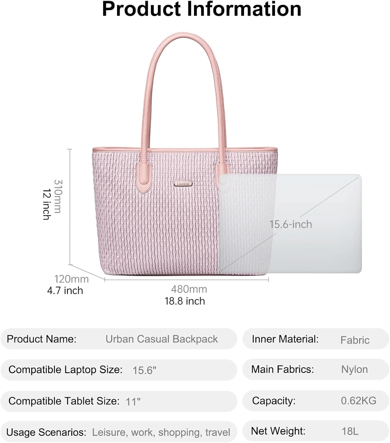 کیف دستی زنانه Chantria با زیپ، کیف بزرگ 18 لیتری زنانه با جیب لپ تاپ و تبلت، کیف دستی زنانه برای کار، مسافرت و خرید کیف دستی زنانه Chantria با زیپ، کیف بزرگ 18 لیتری زنانه با جیب لپ تاپ و تبلت، کیف دستی زنانه برای کار، مسافرت و خرید