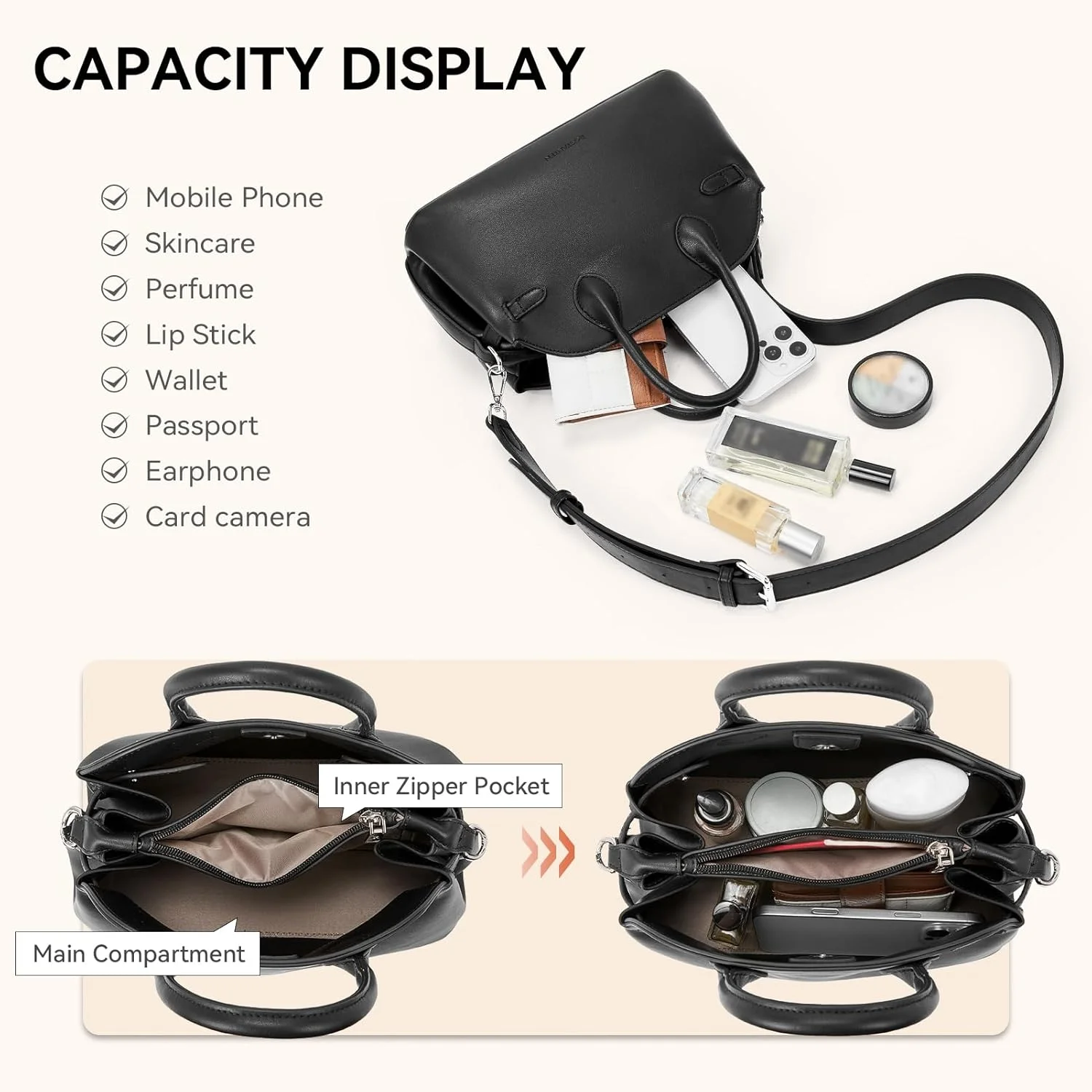 کیف دستی جیر زنانه BOSTANTEN، کیف بزرگ دستی با دسته بالایی، کیف کراس بادی با بند قابل تنظیم و آهنربایی کیف دستی جیر زنانه BOSTANTEN، کیف بزرگ دستی با دسته بالایی، کیف کراس بادی با بند قابل تنظیم و آهنربایی