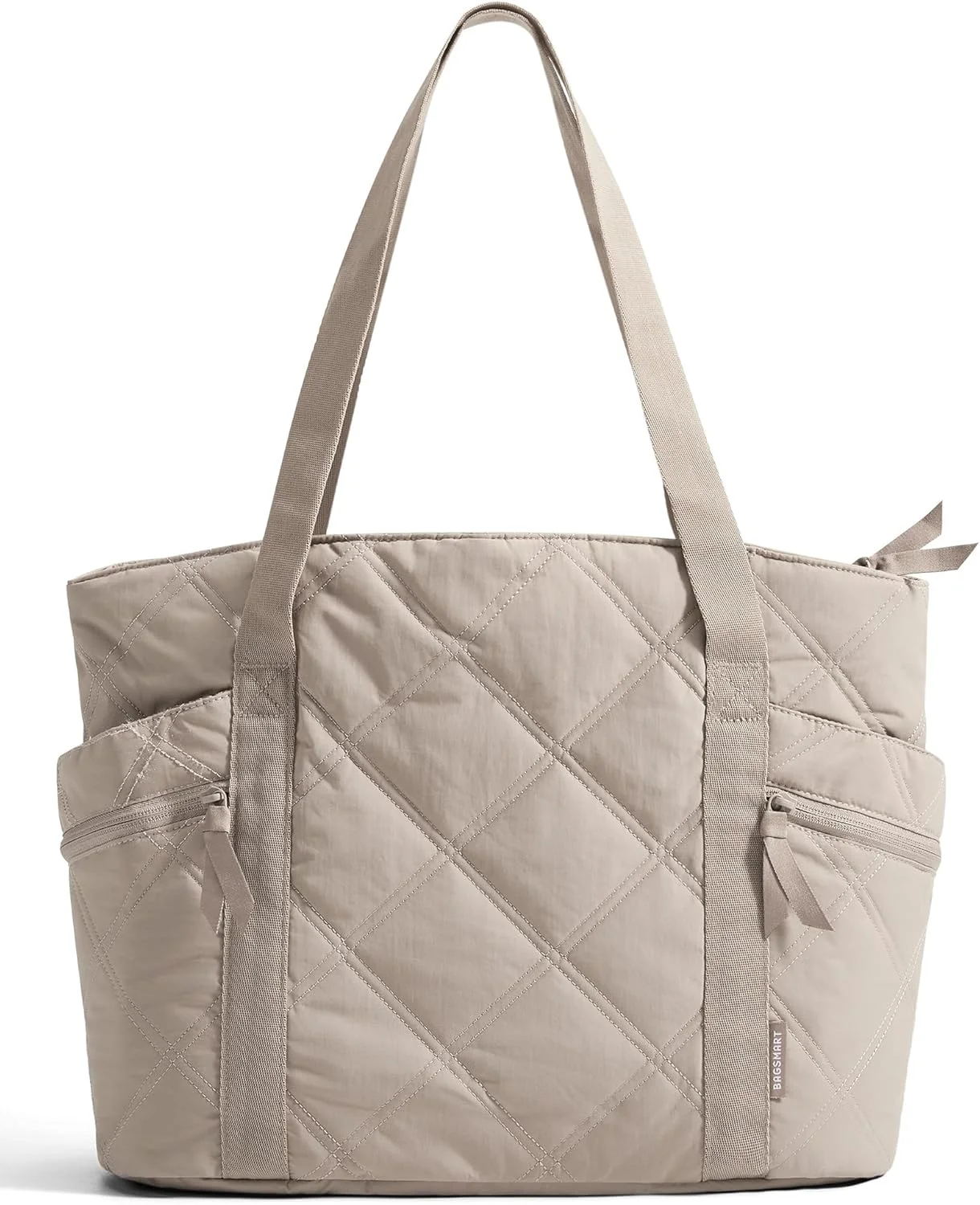 کیف دستی زنانه BAGSMART، کیف بزرگ با زیپ، کیف لحافی پفی، کیف باشگاه ورزشی زنانه، کیف دستی برای مسافرت و کار، هدیه روز مادر برای مادر