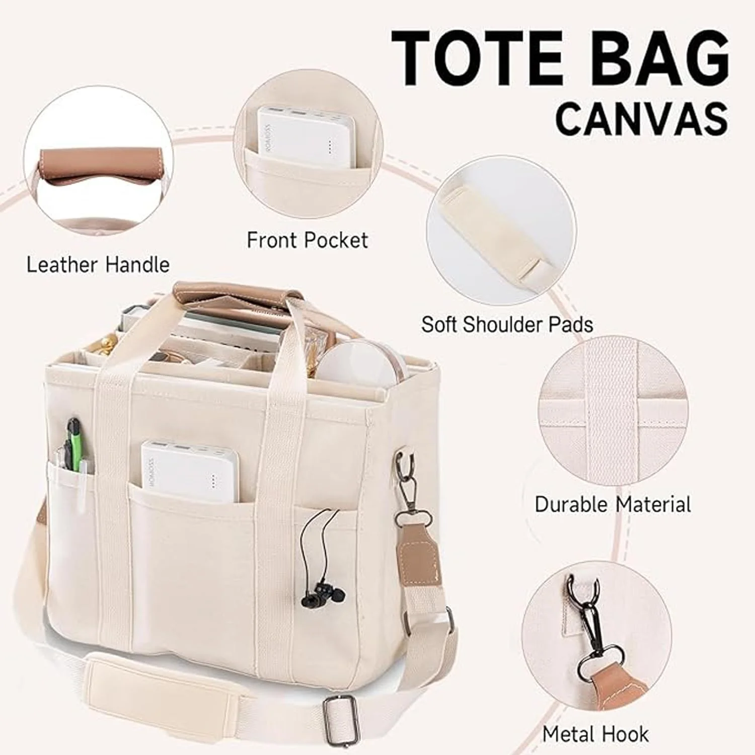 کیف دستی بوم چند جیبی، کیف بزرگ کراس بادی، کیف دستی و کیف شانه ای زنانه، کیف مسنجر برای کار، مسافرت روزانه و آخر هفته کیف دستی بوم چند جیبی، کیف بزرگ کراس بادی، کیف دستی و کیف شانه ای زنانه، کیف مسنجر برای کار، مسافرت روزانه و آخر هفته