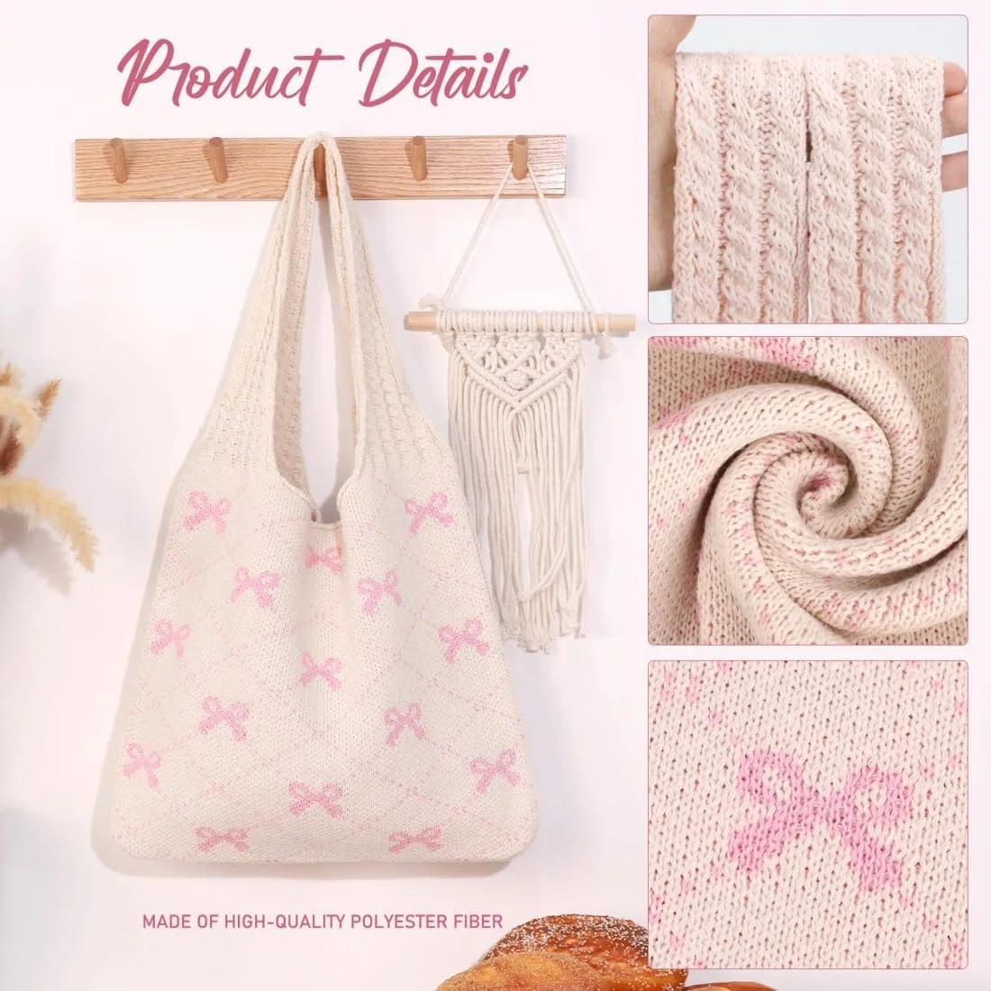 کیف بافتنی، کیف ساحلی، کیف دستی زنانه تابستانی، کیف بافتنی زیبا، کیف دوشی تبدیلشونده، کیف دستی 3 در 1، برای استفاده روزمره و مسافرت کیف بافتنی، کیف ساحلی، کیف دستی زنانه تابستانی، کیف بافتنی زیبا، کیف دوشی تبدیلشونده، کیف دستی 3 در 1، برای استفاده روزمره و مسافرت