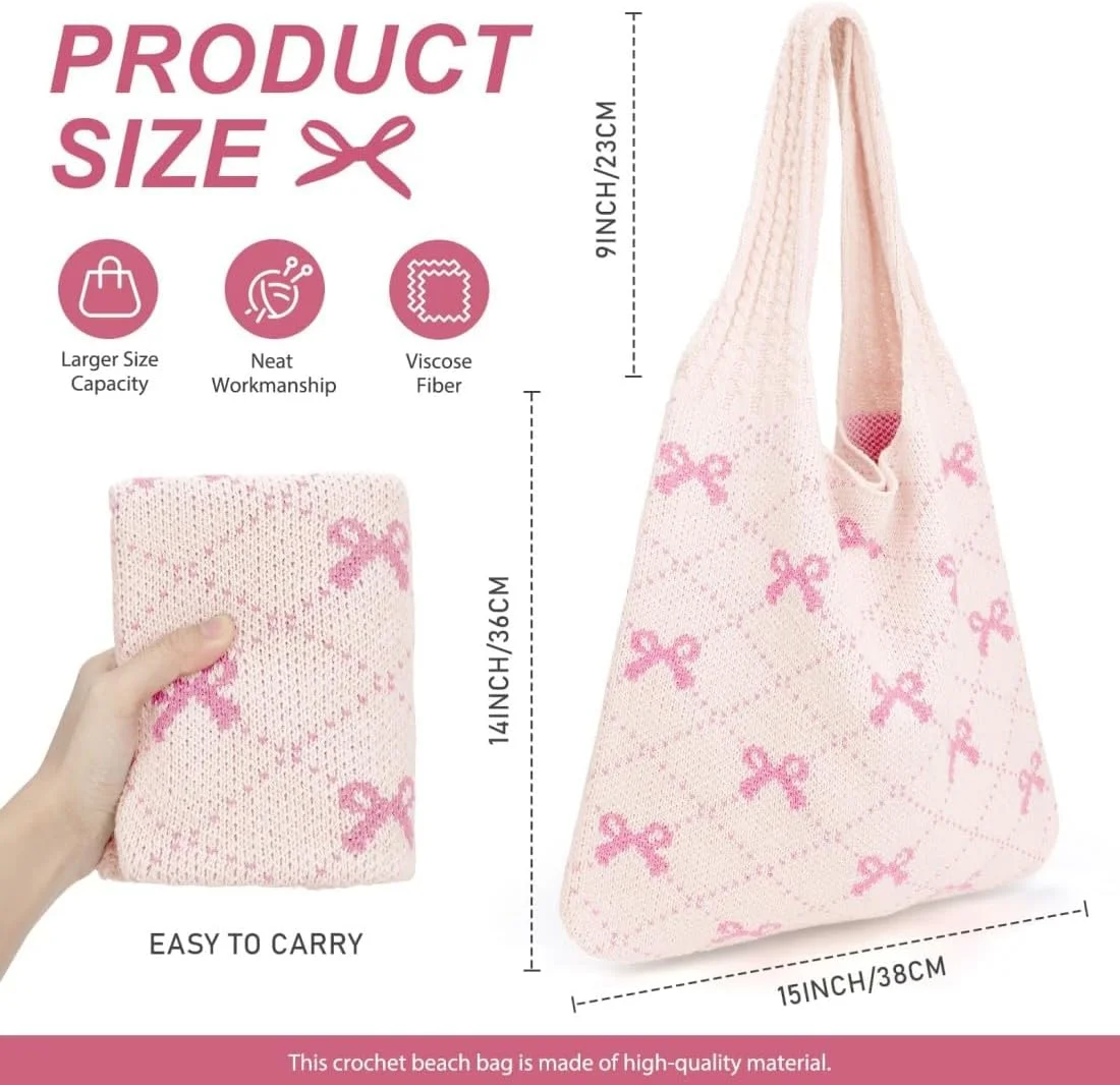 کیف بافتنی، کیف ساحلی، کیف دستی زنانه تابستانی، کیف بافتنی زیبا، کیف دوشی تبدیلشونده، کیف دستی 3 در 1، برای استفاده روزمره و مسافرت کیف بافتنی، کیف ساحلی، کیف دستی زنانه تابستانی، کیف بافتنی زیبا، کیف دوشی تبدیلشونده، کیف دستی 3 در 1، برای استفاده روزمره و مسافرت