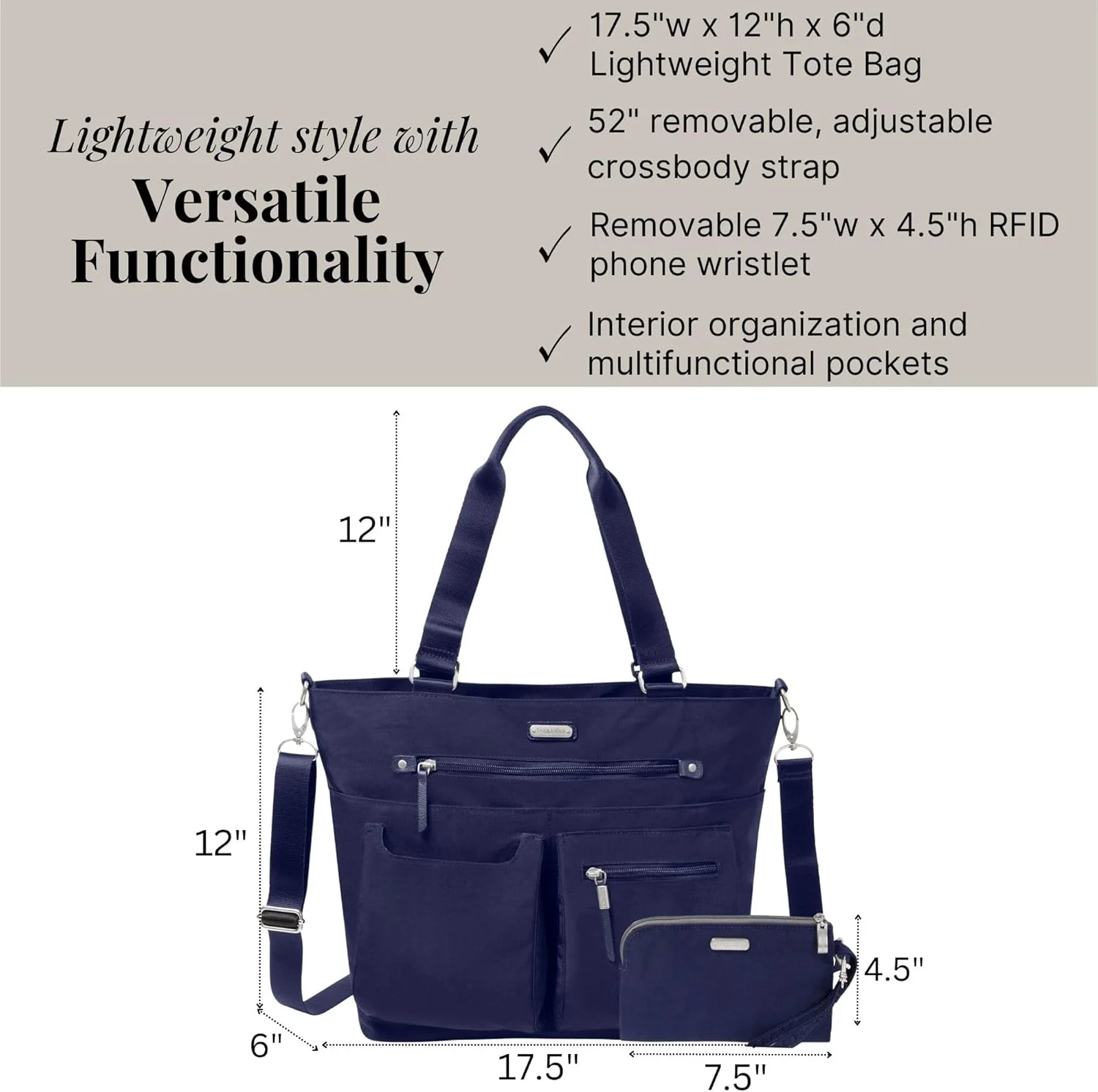 کیف دستی بزرگ باگالینی مدل Any Day به همراه کیف مچی موبایل RFID کیف دستی بزرگ باگالینی مدل Any Day به همراه کیف مچی موبایل RFID