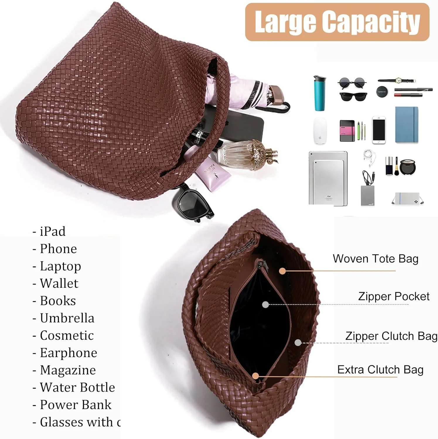 کیف بافتنی زنانه GEELYDA (تک عددی)