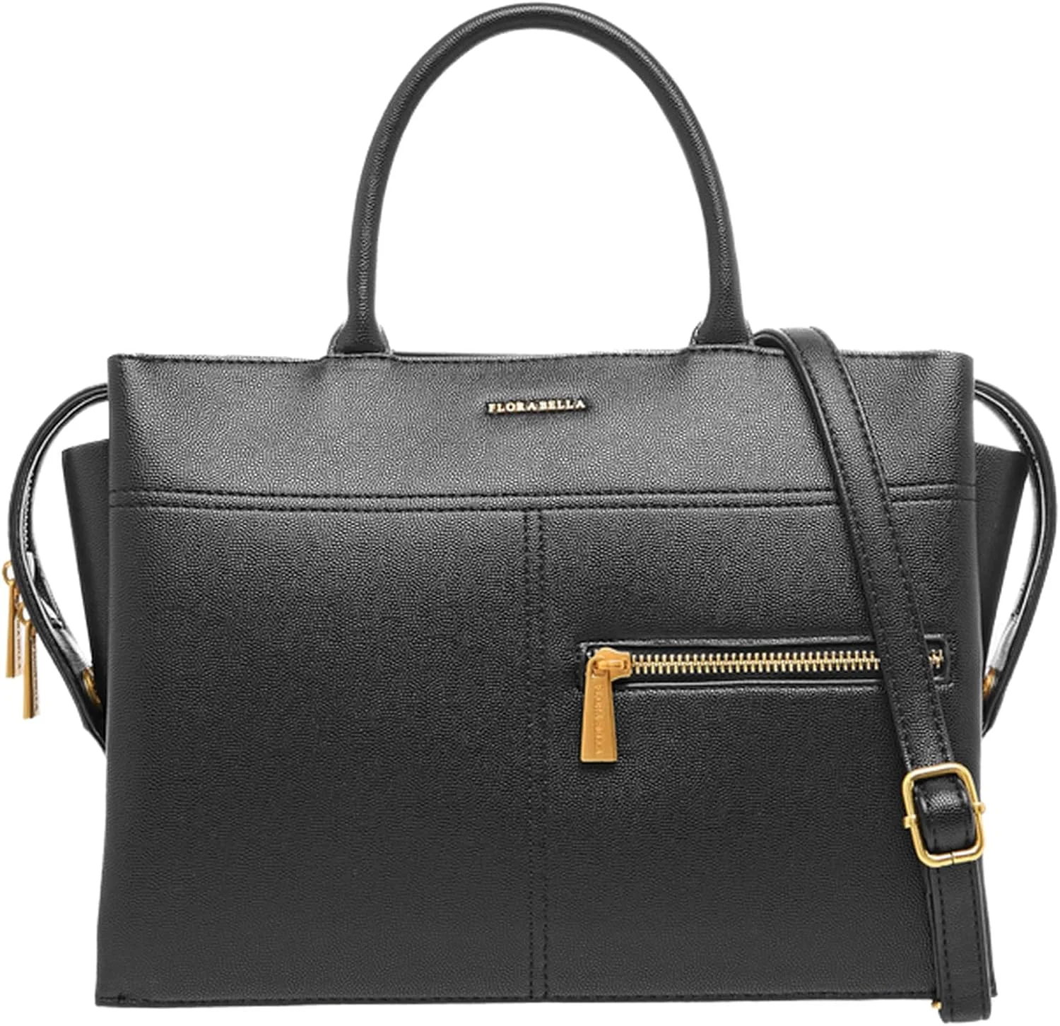 کیف دستی زنانه فلورا بلا از شواکسپرس - کیف جادار یکرنگ با دسته و بست زیپی