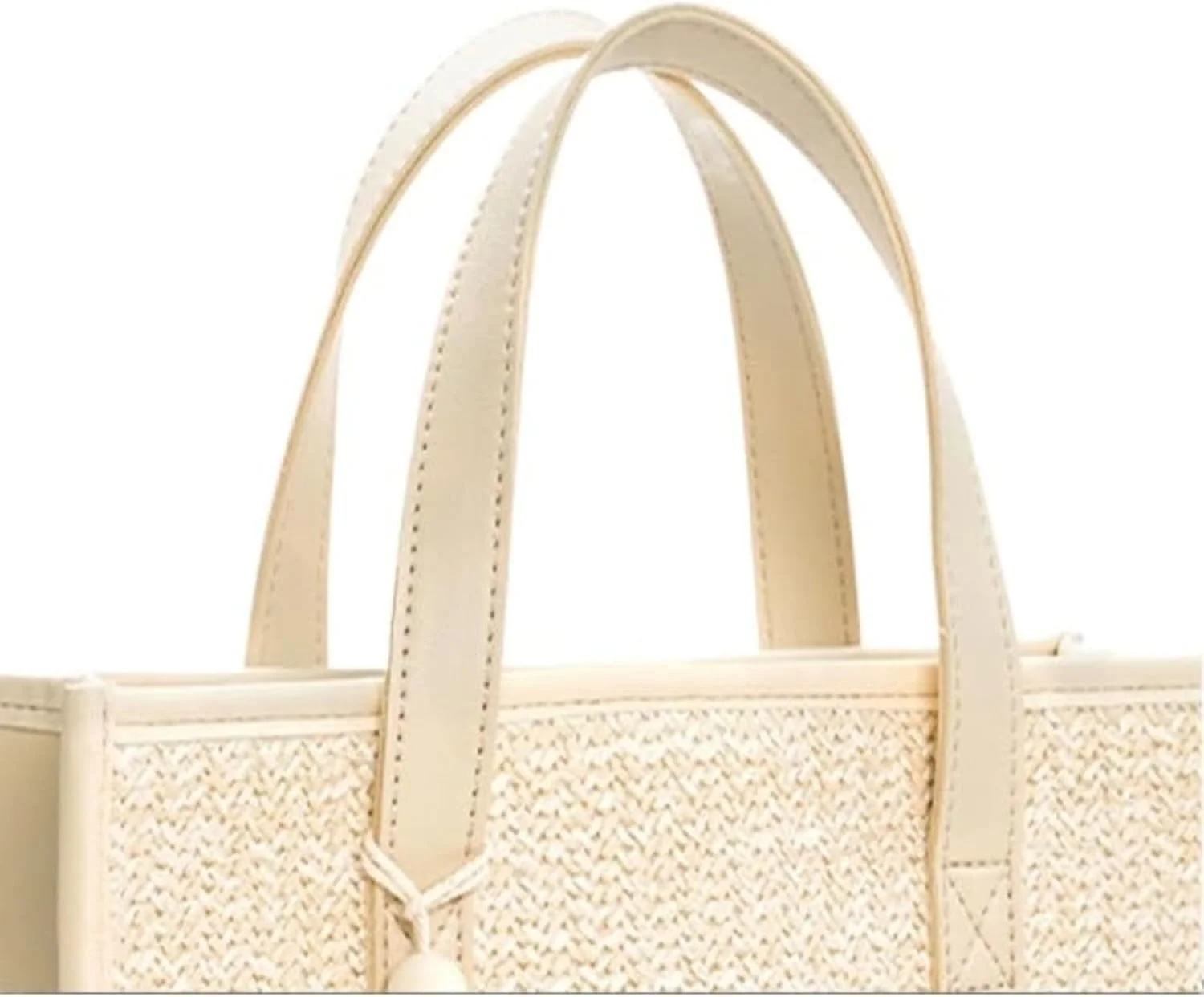 کیف دستی بوم زنانه شیک، کیف دستی بافته شده برای زنان با منگوله های سفید، کیف شانه ای بوم زنانه، برای مدرسه، مسافرت و کار، کیف دستی بوهو هدیه برای زنان، کیف ساحلی