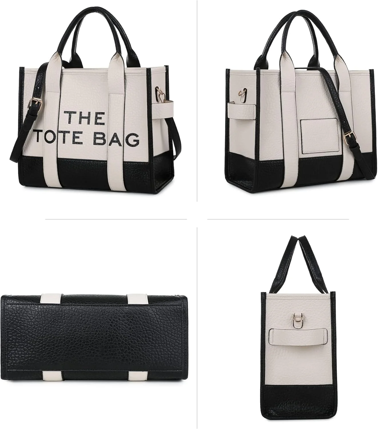 کیف دستی زنانه Excefore، کیف چرمی PU، کیف شانه‌ای، کیف کراس بادی یا کیف دستی برای مدرسه، دفتر، مسافرت (27x33x16 سانتی‌متر)