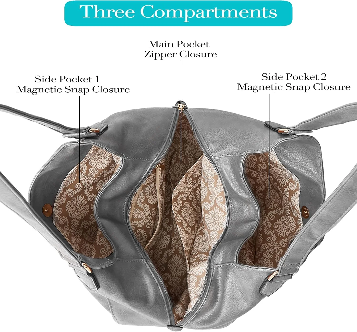 کیف دوشی زنانه چند جیبی DOURR، کیف دستی و کیف خرید پارچه ای نخی مد روز کیف دوشی زنانه چند جیبی DOURR، کیف دستی و کیف خرید پارچه ای نخی مد روز