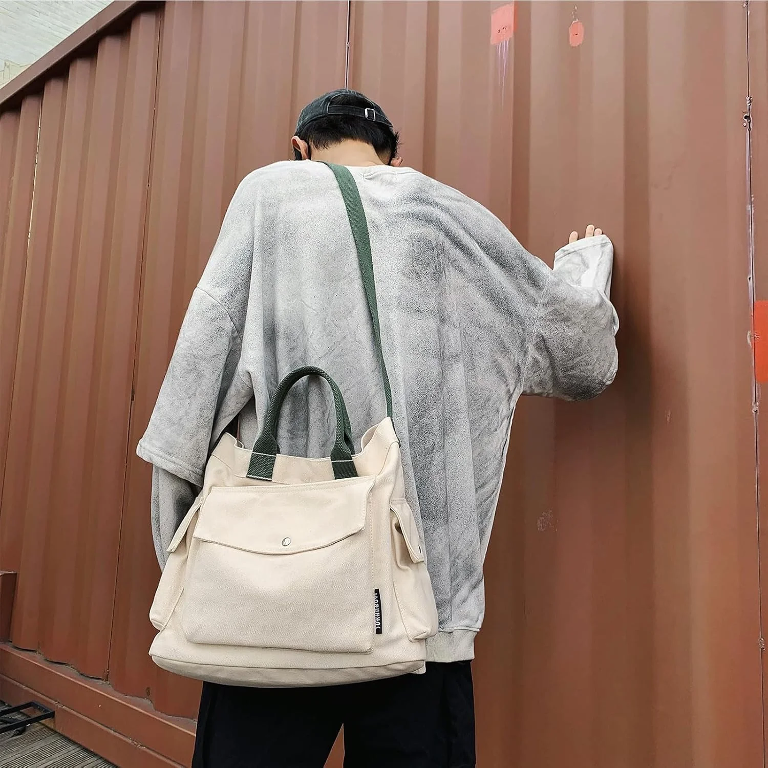 کیف دستی بوم زنانه Excefore، کیف بزرگ جادار دوشی و کراس بادی، کیف دستی بوم دخترانه با جیب های متعدد، کیف مسنجر غیر رسمی برای دفتر، مسافرت، مدرسه، استفاده روزانه