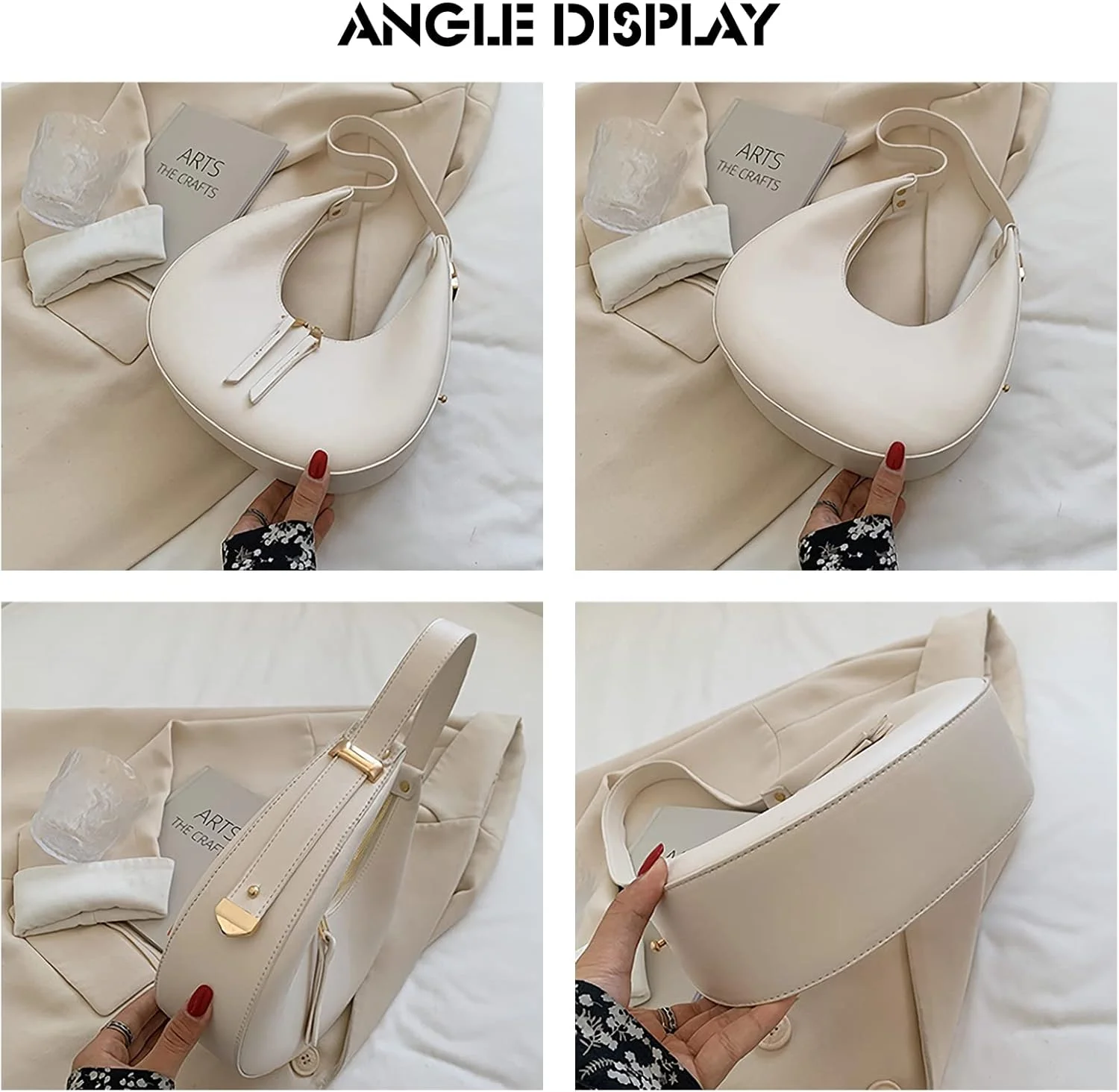 کیف دستی زنانه جدید Ergocar 2022، کیف هلالی شیک زنانه، کیف شانه ای مد روز زنانه، کیف خرید، کیف دستی مد روز شهری
