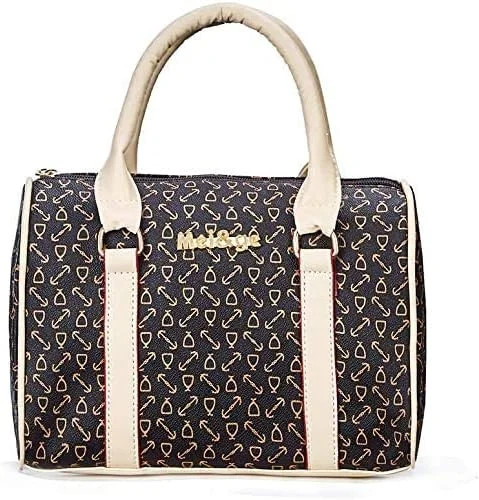 کیف دستی زنانه GulfDealz و کیف شانه ای، کیف بزرگ مناسب کار، ست 6 تکه - قهوه ای