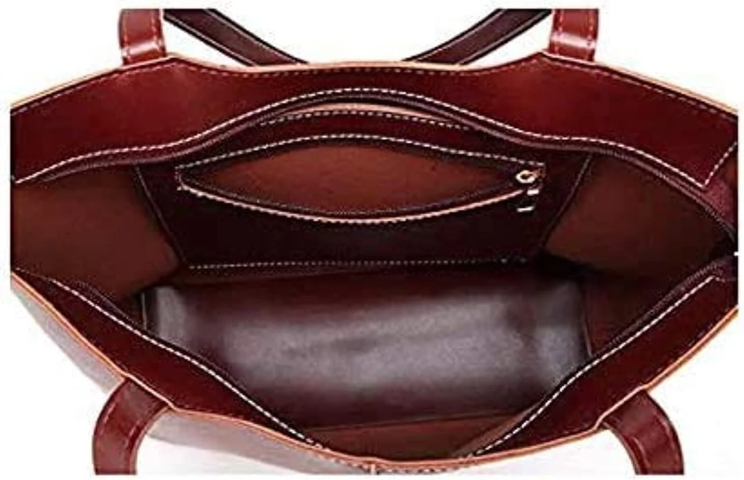 کیف دستی زنانه GulfDealz، چرم مصنوعی - زرشکی