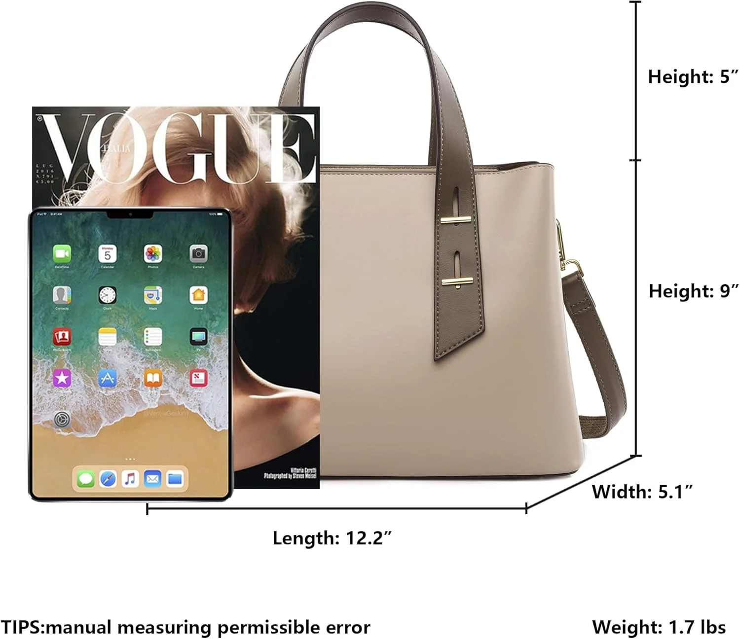 کیف دستی زنانه - کیف های دوشی و دستی چرمی با دسته بالایی و بست زیپی، کیف شیک برای استفاده روزمره یا هدیه