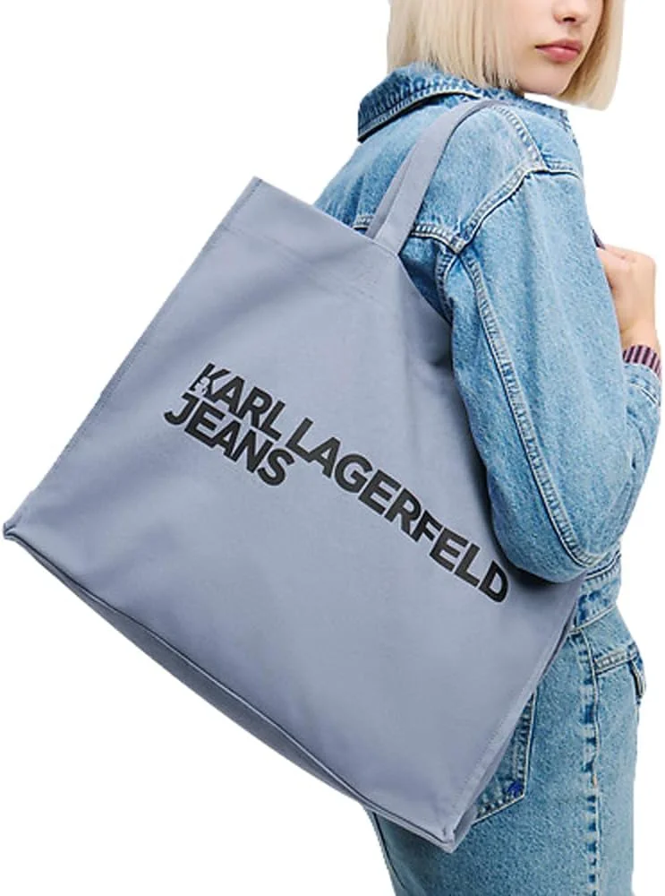 کیف خرید زنانه کارل لاگرفلد جینز مدل لوگو کیف خرید زنانه کارل لاگرفلد جینز مدل لوگو