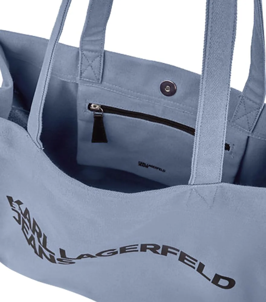 کیف خرید زنانه کارل لاگرفلد جینز مدل لوگو کیف خرید زنانه کارل لاگرفلد جینز مدل لوگو