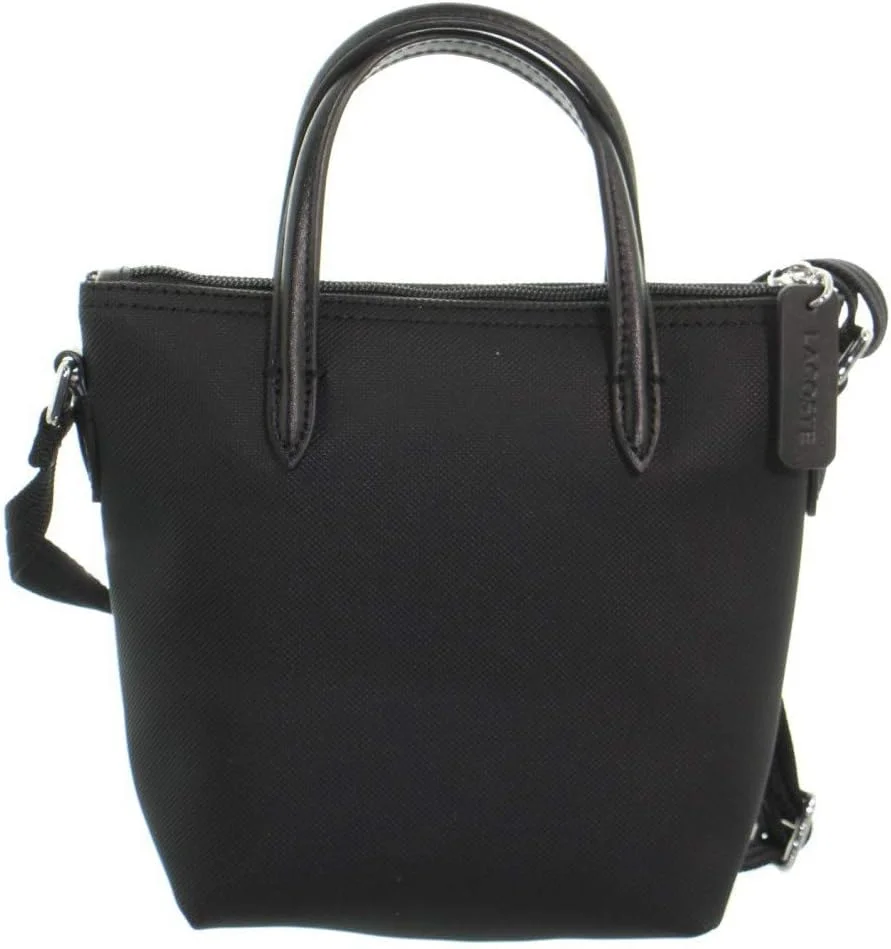 کیف دستی کوچک زیپ دار زنانه لاکوست مدل L.12.12 Concept Petit Piqué، سرمه ای تیره