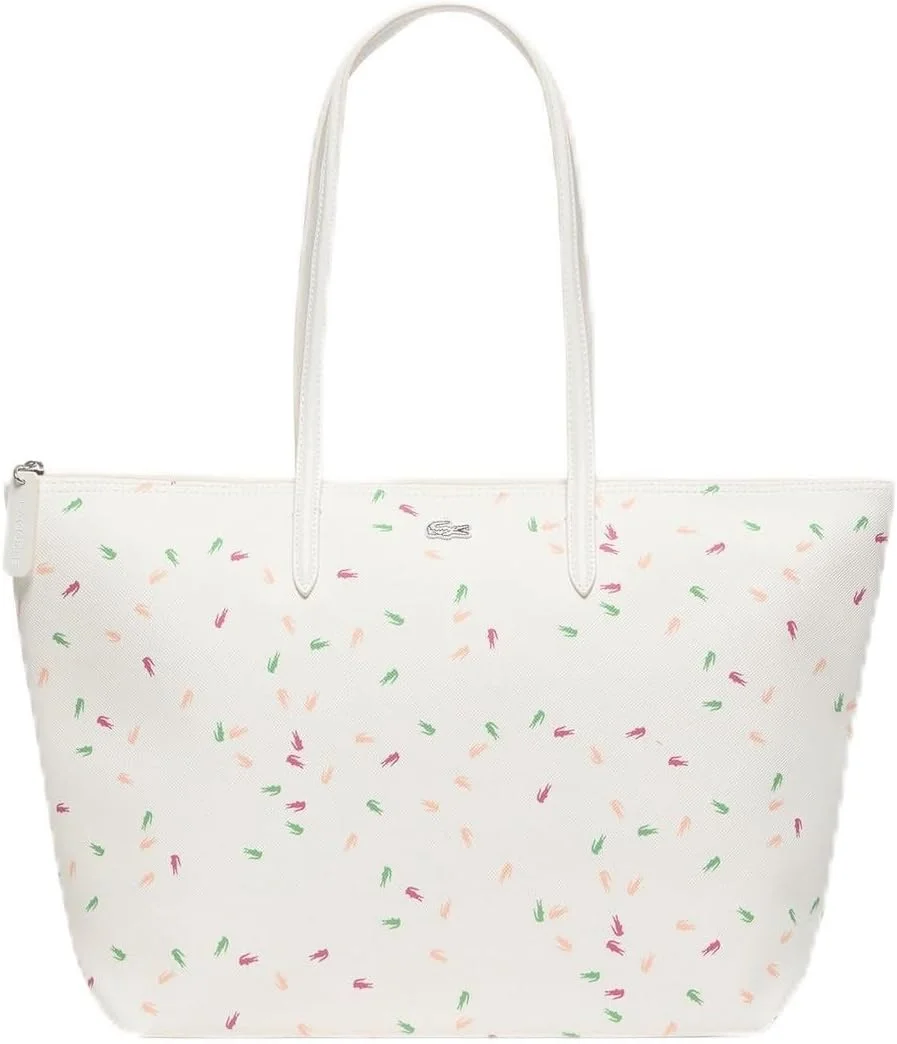 کیف دستی بزرگ زنانه لاگوست مدل L.12.12 با طرح چاپی، طرح کروکودیل رنگی کیف دستی بزرگ زنانه لاگوست مدل L.12.12 با طرح چاپی، طرح کروکودیل رنگی