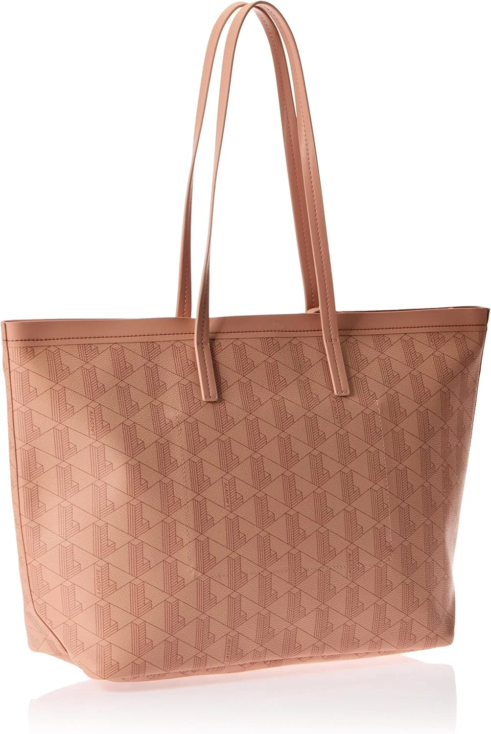 کیف دستی لاکوست مدل Zely بافت‌دار به همراه کیف کوچک زنانه، مونو لاته مسی