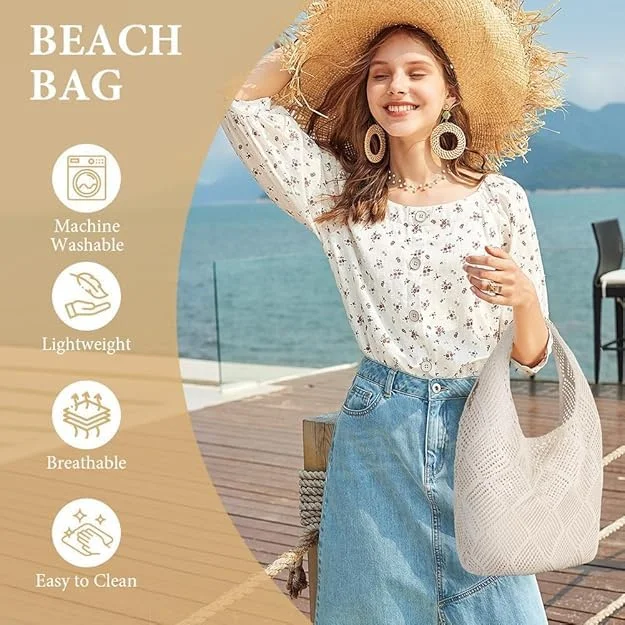 کیف دستی بافتنی زنانه، کیف های شانه ای بافت توخالی یکپارچهسازی با سیستمعامل، کیف شانه ای بوهو، کیف توری قلاب بافی، کیف ساحلی زنانه، کیف دستی خرید مسافرتی برای تعطیلات، کار روزانه، خرید، مسافرت کیف دستی بافتنی زنانه، کیف های شانه ای بافت توخالی یکپارچهسازی با سیستمعامل، کیف شانه ای بوهو، کیف توری قلاب بافی، کیف ساحلی زنانه، کیف دستی خرید مسافرتی برای تعطیلات، کار روزانه، خرید، مسافرت