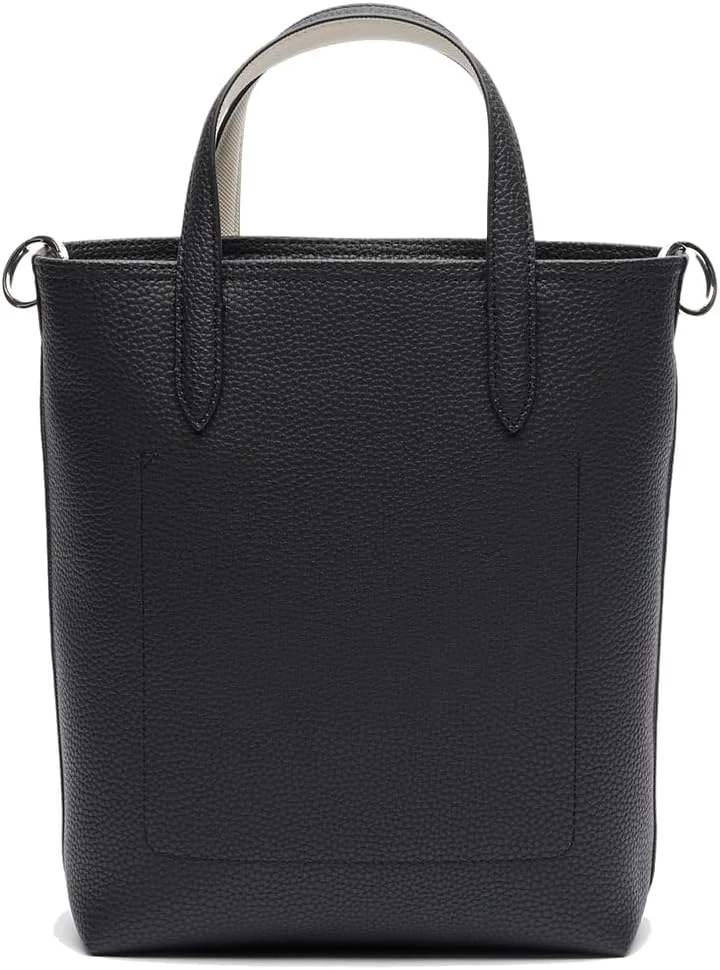 کیف دستی زنانه لاکوست مدل آنا عمودی دو رو - مشکی شیری