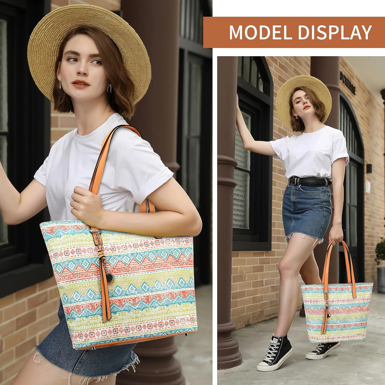 کیف دستی زنانه بزرگ با محفظه زیپ دار از جنس چرم مصنوعی نرم