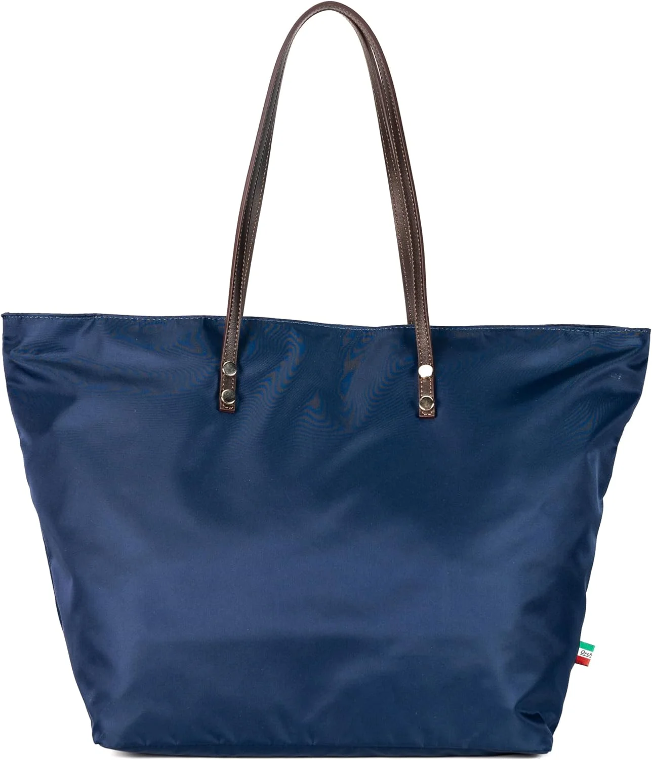 کیف دستی اوروبیانکو مدل Barrady - نایلون آبی / چرم قهوه ای کیف دستی اوروبیانکو مدل Barrady - نایلون آبی / چرم قهوه ای