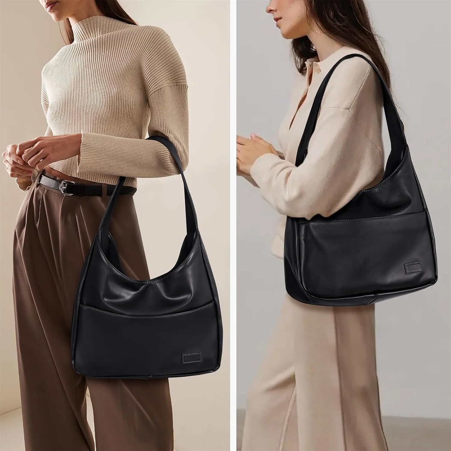 کیف دستی زنانه چرمی مصنوعی TERRIFI - کیف شانه ای شیک، ایده آل برای دانشگاه، کار، کیف چرمی، کیف دستی زیبا کیف دستی زنانه چرمی مصنوعی TERRIFI - کیف شانه ای شیک، ایده آل برای دانشگاه، کار، کیف چرمی، کیف دستی زیبا