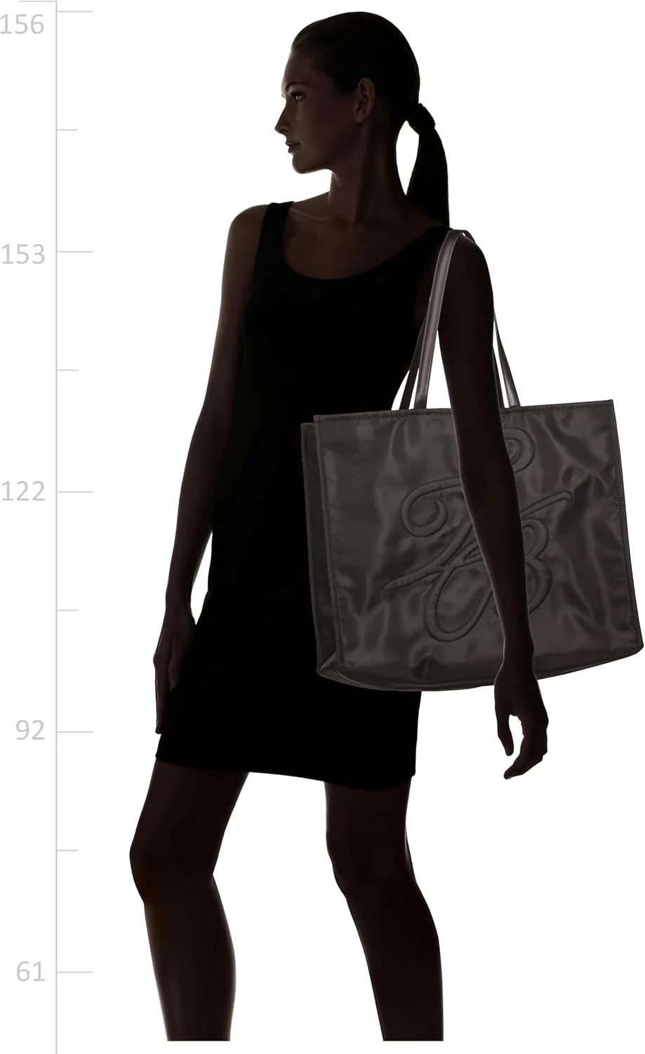 کیف دستی تِد بیکر مدل Halsea TB Script از جنس نایلون پددار با بند پهن متوسط، مشکی