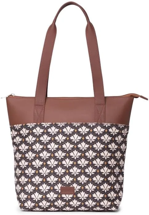 کیف دستی زنانه جوت طرح دار زوک، چرم مصنوعی دست ساز و مناسب استفاده روزمره