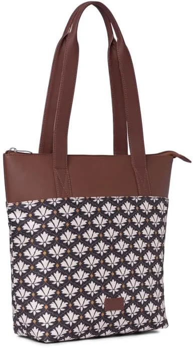 کیف دستی زنانه جوت طرح دار زوک، چرم مصنوعی دست ساز و مناسب استفاده روزمره