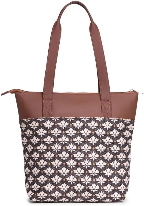 کیف دستی زنانه جوت طرح دار زوک، چرم مصنوعی دست ساز و مناسب استفاده روزمره