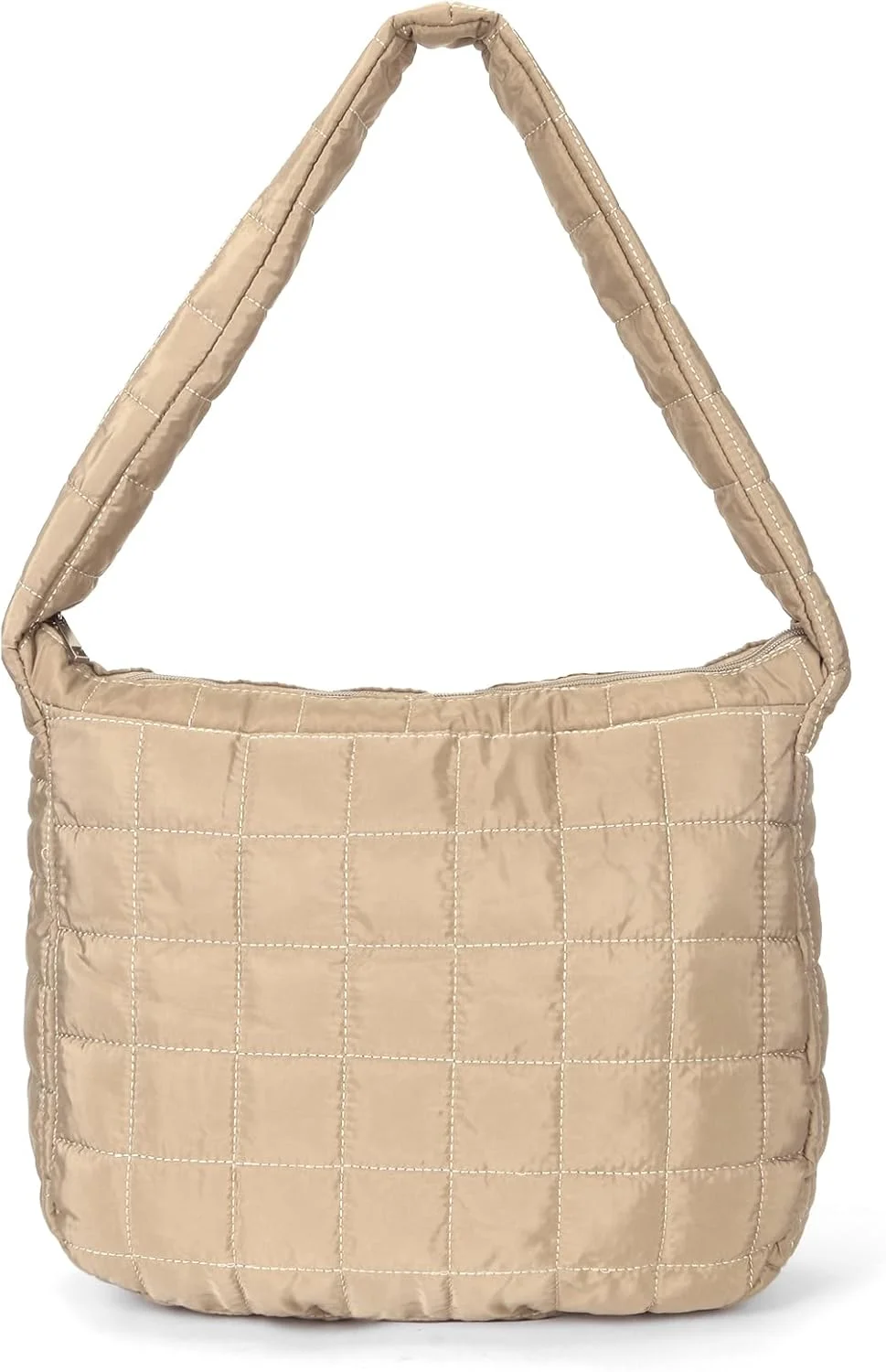 کیف های دستی لحافی YFGBCX زنانه، کیف شانه ای سبک وزن با لایه لحافی، کیف های بزرگ پنبه ای