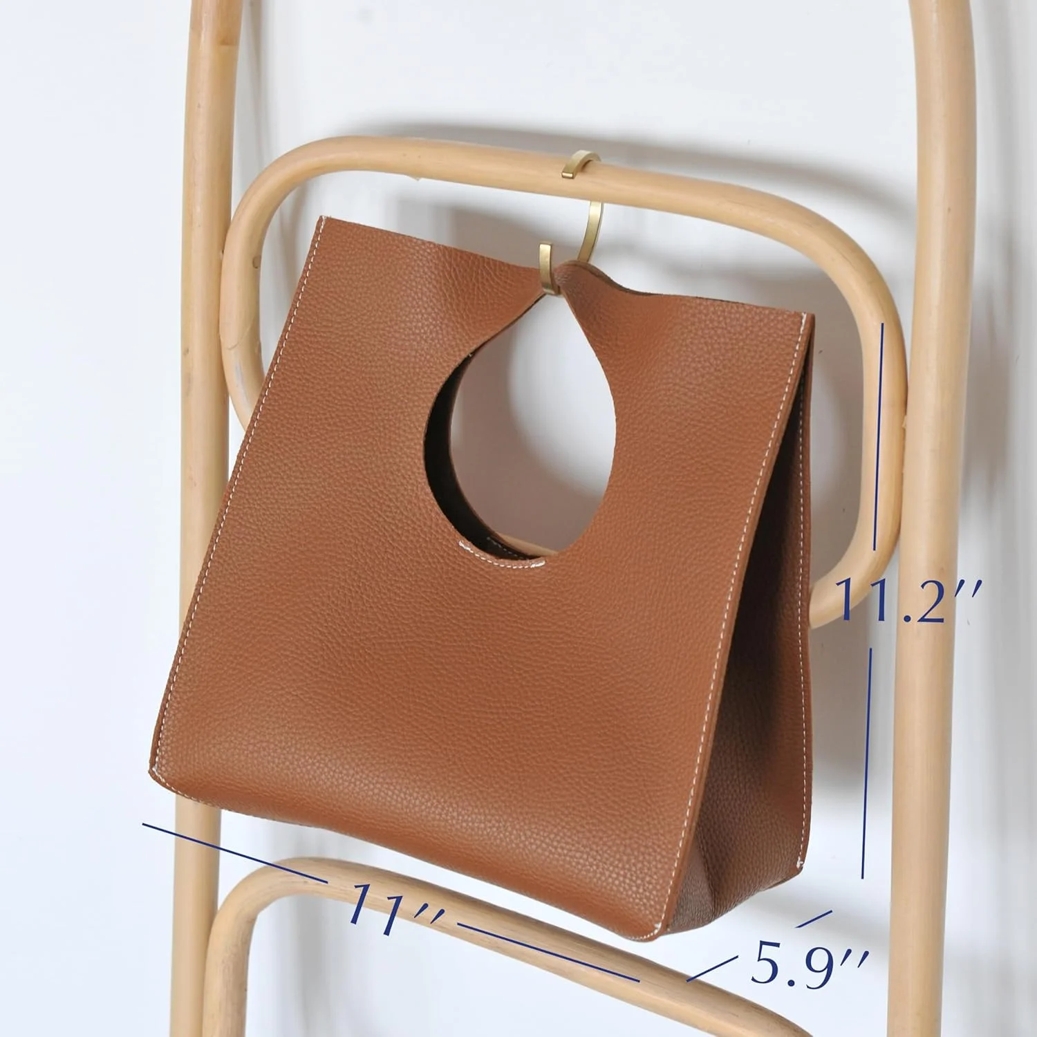 کیف دستی چرمی PU نرم به سبک مینیمال و قدیمی Hoxis، کیف کوچک