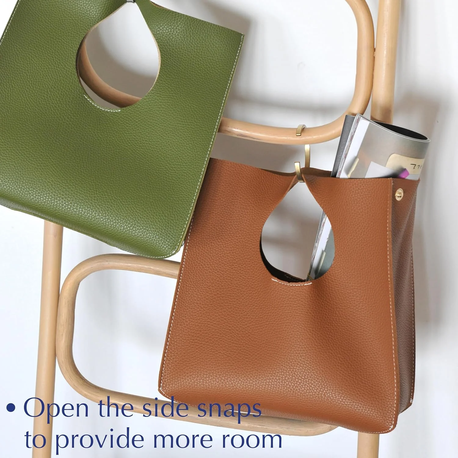 کیف دستی چرمی PU نرم به سبک مینیمال و قدیمی Hoxis، کیف کوچک