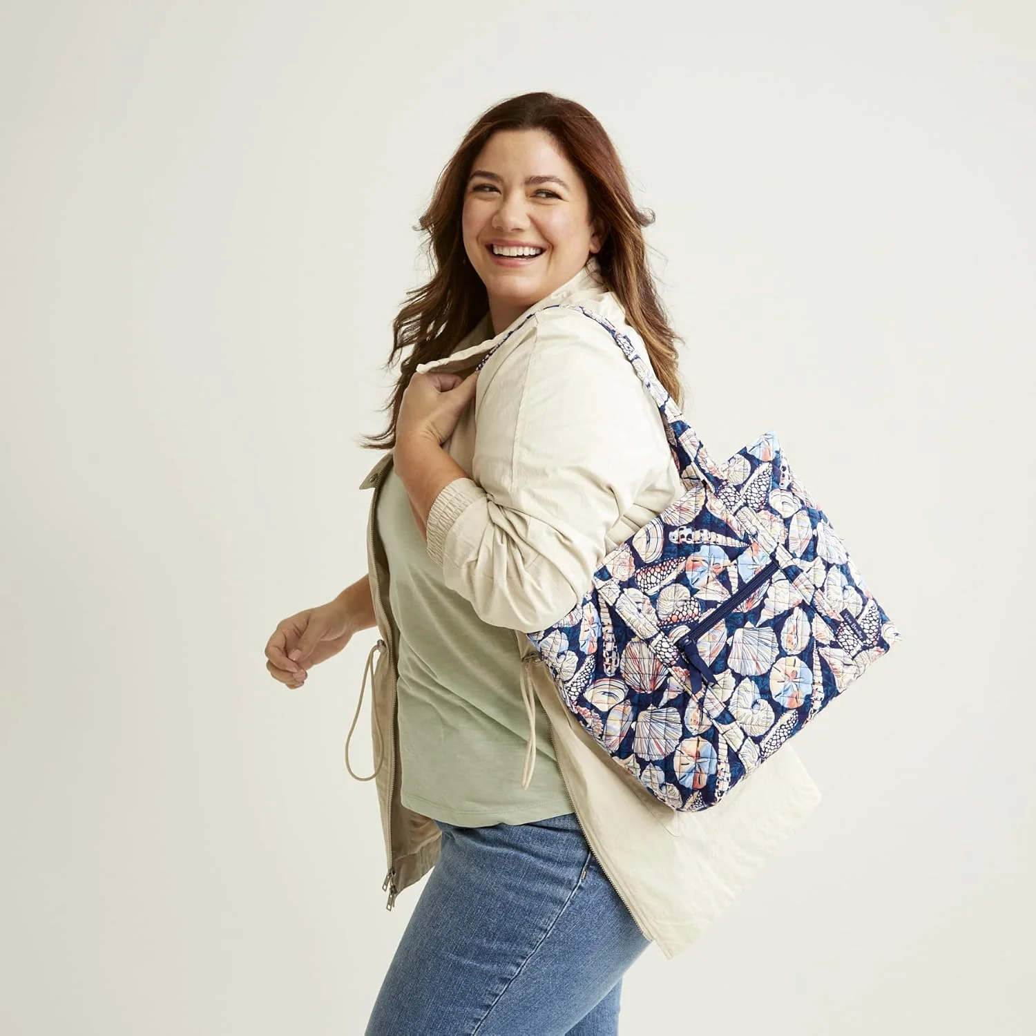 کیف دستی زنانه ویرا بردلی مدل Cotton Small Vera Tote کیف دستی زنانه ویرا بردلی مدل Cotton Small Vera Tote