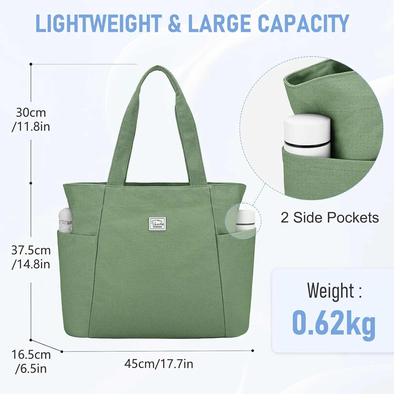 کیف دستی بزرگ بومى زنانه، کیف شانه ای تاشو غیر رسمی با زیپ، کیف همه کاره برای کار/مسافرت/دانشگاه/باشگاه کیف دستی بزرگ بومى زنانه، کیف شانه ای تاشو غیر رسمی با زیپ، کیف همه کاره برای کار/مسافرت/دانشگاه/باشگاه