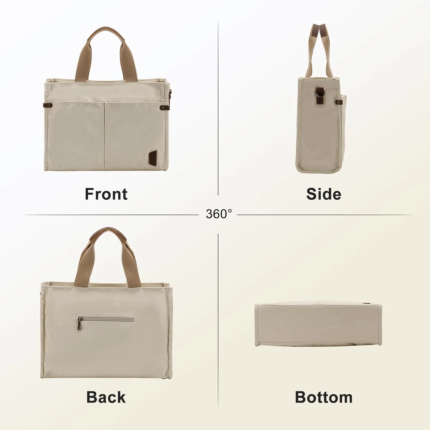 کیف دستی بوم زنانه، کیف غیررسمی با جیب و زیپ، کیف دوشی و دستی برای کار، مسافرت روزانه کیف دستی بوم زنانه، کیف غیررسمی با جیب و زیپ، کیف دوشی و دستی برای کار، مسافرت روزانه