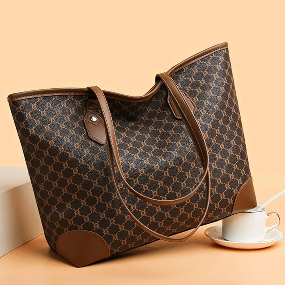 ست دو تکه کیف دستی جادار و کیف پول شیک برای بانوان میانسال، مد روز و ظریف ست دو تکه کیف دستی جادار و کیف پول شیک برای بانوان میانسال، مد روز و ظریف