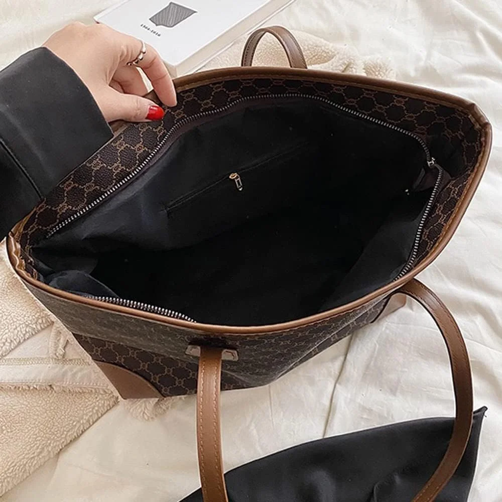 ست دو تکه کیف دستی جادار و کیف پول شیک برای بانوان میانسال، مد روز و ظریف ست دو تکه کیف دستی جادار و کیف پول شیک برای بانوان میانسال، مد روز و ظریف