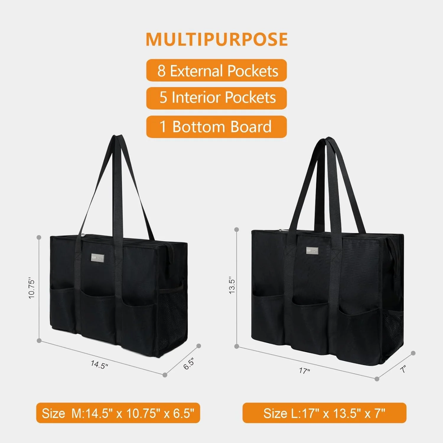 کیف دستی جادار TOPDesign مقاوم در برابر آب با ۱۳ جیب بیرونی و داخلی، دارای زیپ و کفی ضخیم، مناسب برای بانوان شاغل، معلمان، پرستاران و حسابداران کیف دستی جادار TOPDesign مقاوم در برابر آب با ۱۳ جیب بیرونی و داخلی، دارای زیپ و کفی ضخیم، مناسب برای بانوان شاغل، معلمان، پرستاران و حسابداران