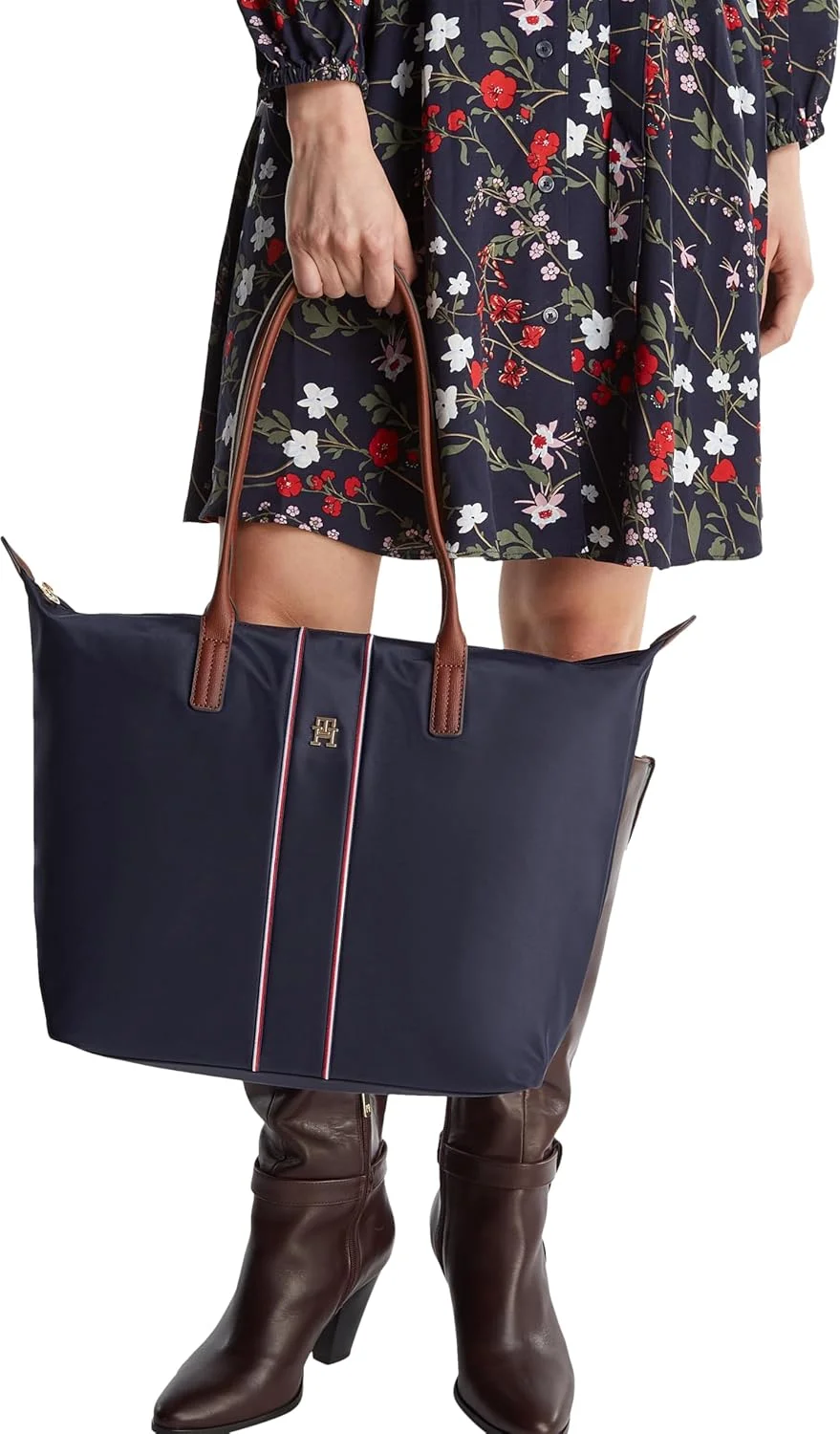 کیف دستی زنانه تامی هیلفیگر مدل Popette Tote Corp، آبی فضایی، سایز One Size