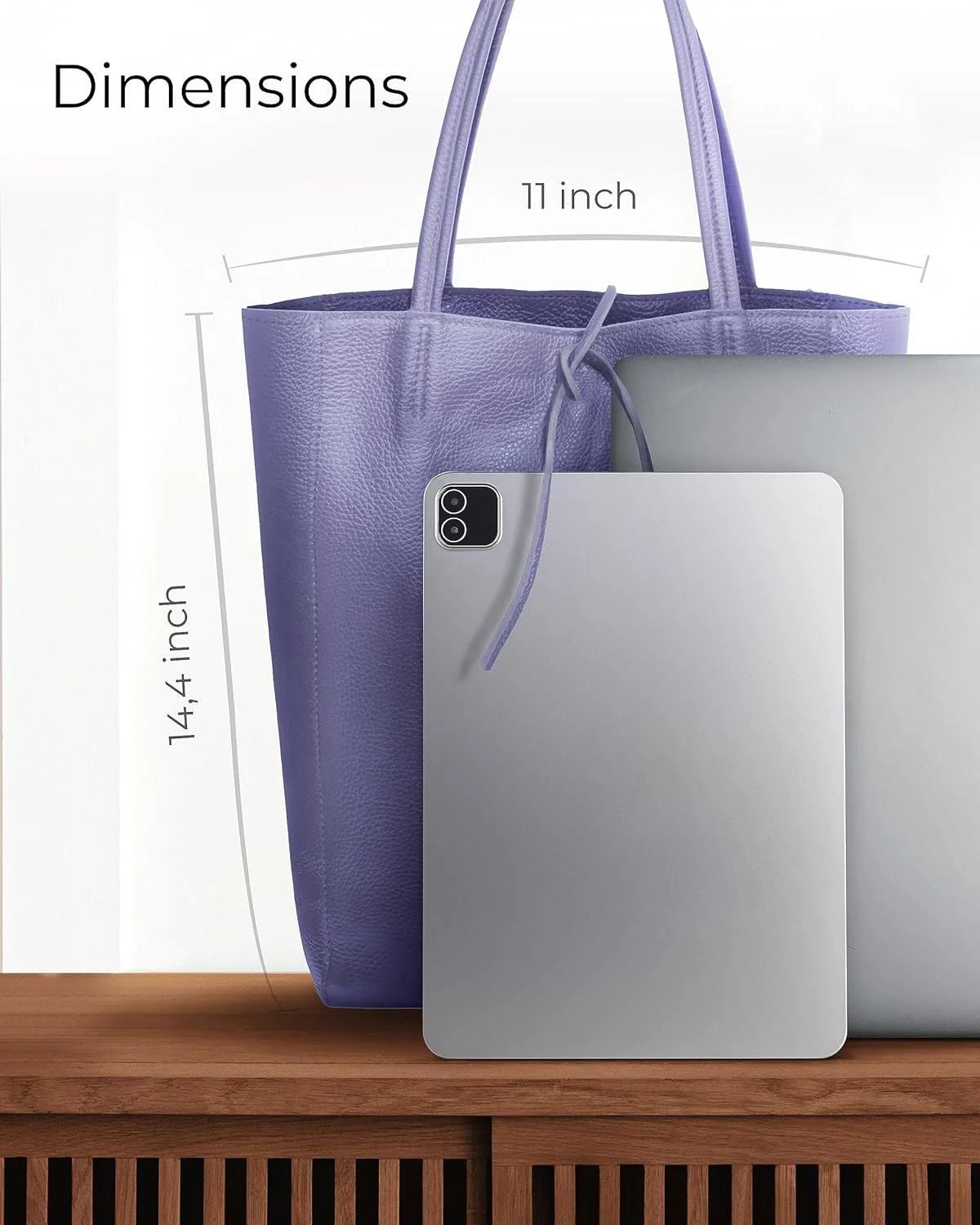 کیف دستی چرمی زنانه ایتالیایی با زیپ - کیف بزرگ برای خرید، کار و مسافرت