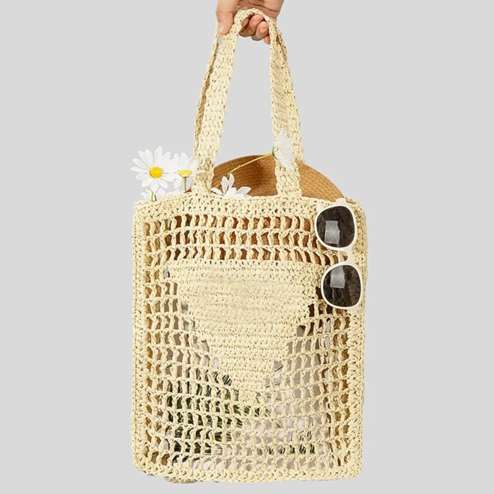 کیف حصیری، کیف دستی قلاب بافی، کیف ساحلی حصیری، کیف توری زنانه، کیف ساحلی، کیف دستی قلاب بافی