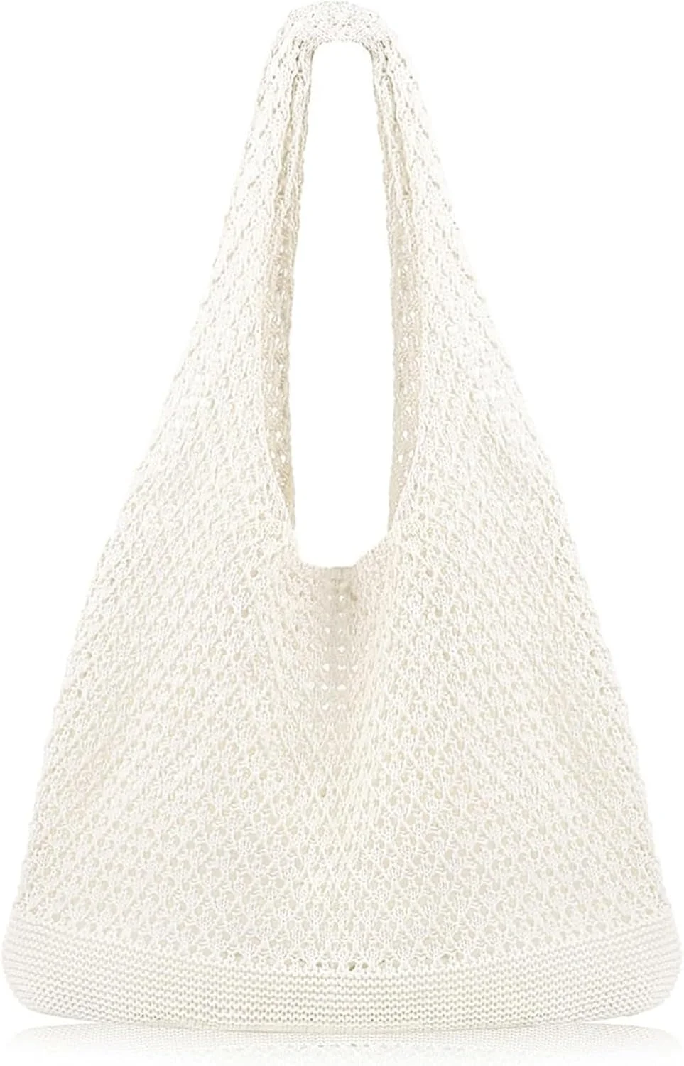 کیف بافتنی زنانه تزویق، کیف توری ساحلی بافتنی، کیف بافت بوهو زیبا برای تعطیلات تابستانی زنانه