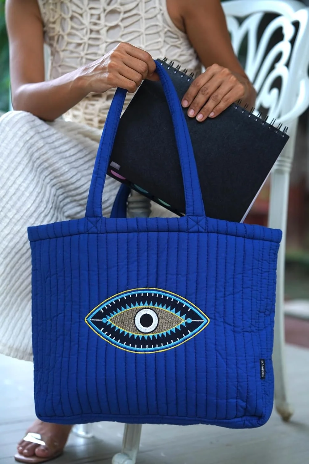 کیف دستی پنبهای لحافی با زیپ، جیب زیپدار داخلی، کیف گلدوزی چند منظوره برای زنان/دختران برای خرید، مسافرت، دانشگاه، باشگاه، کار، کیف شانهای روزمره کیف دستی پنبهای لحافی با زیپ، جیب زیپدار داخلی، کیف گلدوزی چند منظوره برای زنان/دختران برای خرید، مسافرت، دانشگاه، باشگاه، کار، کیف شانهای روزمره