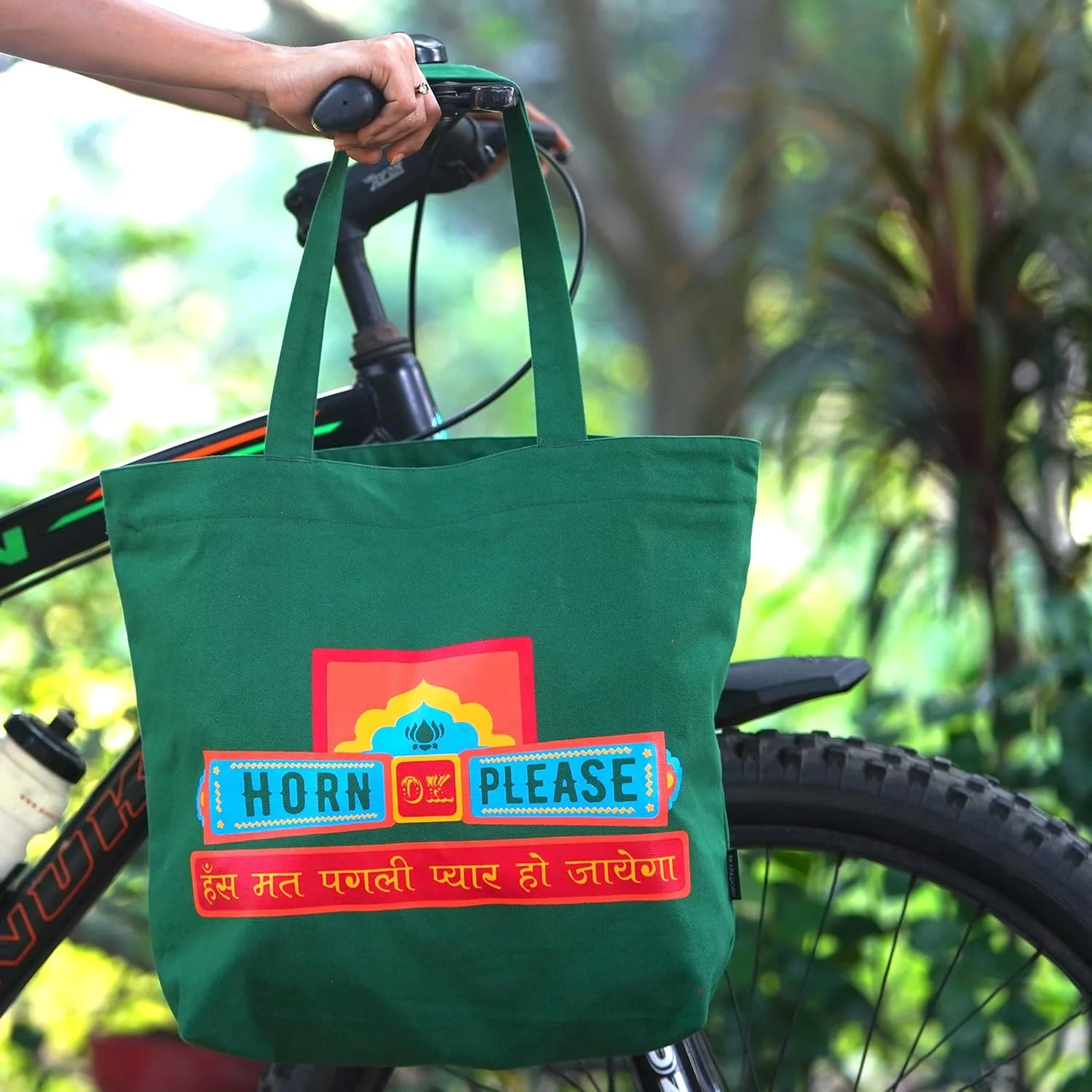 کیف دستی بزرگ زیپ دار طرح دار، از جنس کتان، دارای جیب داخلی، کیف های سازگار با محیط زیست برای زنان، کیف خرید، شستشوی آسان، طرح شاخ، بزرگ